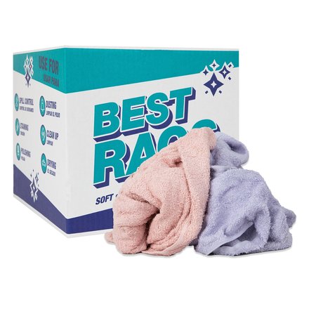 MONARCH Bath Towel Size Terry Wipers - COLORED 10 lb box N-C57F-10